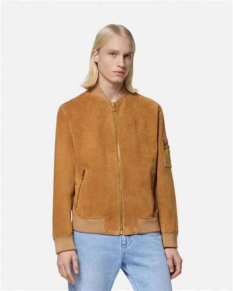 versace bolero jacket|versace suede bomber jacket.